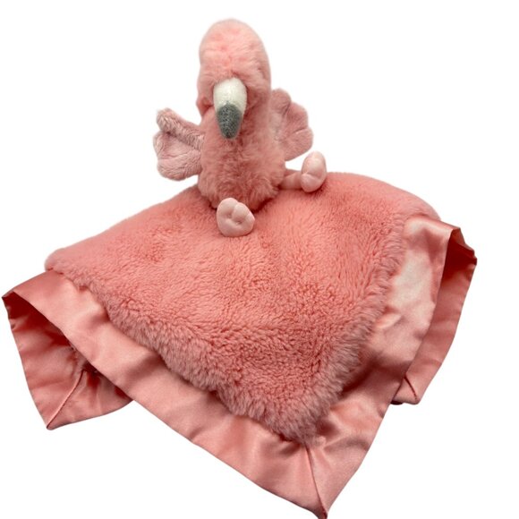 Cloud Island Pink Flamingo Baby Security Blanket Lovey - Picture 2 of 5
